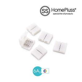 HomePluSS Sac de 5 unions pour ruban LED RGB 10mm