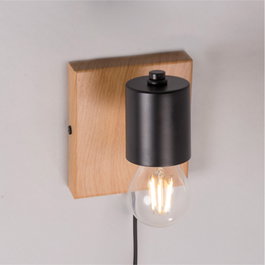 Sato Applique Murale en Bois et Métal