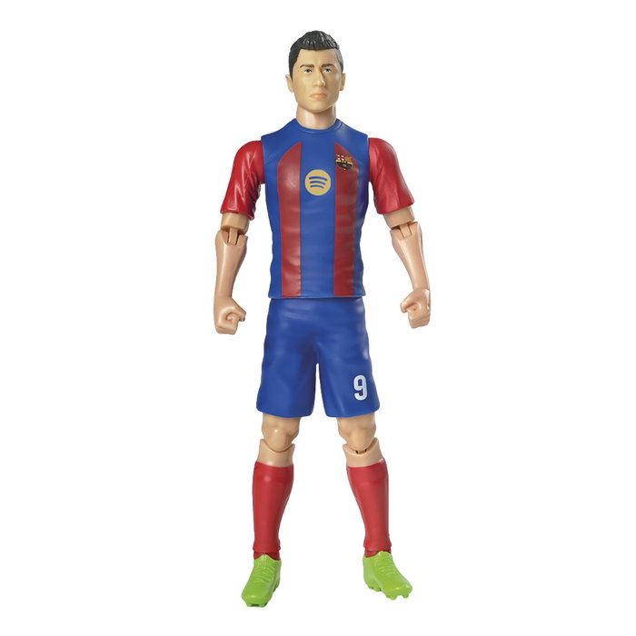 Banbo Toys Figurine Articulée Collectionnable Robert Lewandowski FC Barcelone 20 cm en PVC - Pour Fans de Football