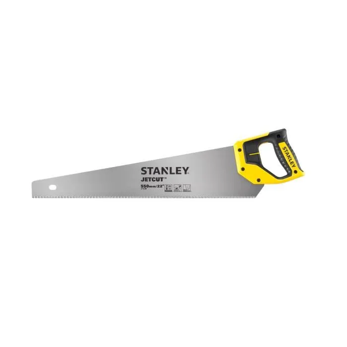 Stanley 2-15-289 Scie égoine Jetcut 550 mm, lame hardpoint 0.85 mm pour coupe du bois Stanley 2-15-289 Scie égoine Jetcut 550 mm, lame hardpoint 0.85 mm pour coupe du bois