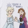 Cerdà Camiseta Corta Single Jersey Frozen 8 ans - Modèles assortis, Taille 8 ans, Blanc