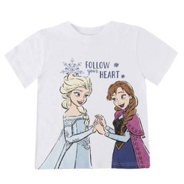 Cerdà Camiseta Corta Single Jersey Frozen 8 ans - Modèles assortis, Taille 8 ans, Blanc