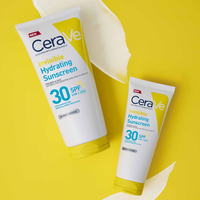 CeraVe Crème Solaire Visage et Corps SPF30 - Invisible et Hydratante, Résistante à l'Eau - 75 ml - Avec 3 Céramides - Sans Parfum, Non Comédogène