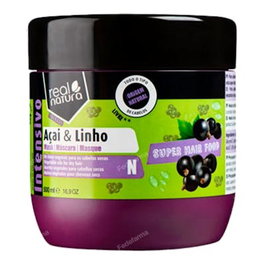 Real Natura Mascarilla Super Hair Food Açaí et Lin 500ml