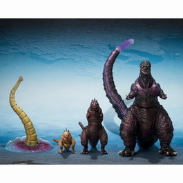 TAMASHII NATIONS Set de figurines S.H. MonsterArts Godzilla (Second Form, Third Form & Giant Unidentified Creature)