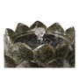 Lumineo Fontaine solaire fleur extérieure Ø23 x 14 cm résine synthétique couleur pierre IP68