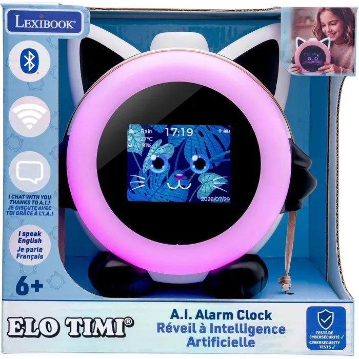 Lexibook ELOTIMI - Réveil IA Interactif et Lumineux