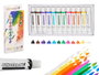 Pincello Jeu de 12 Pots Peinture Acrylique 10,5x25,5x2 cm 12 ml Multicolore (Set de 24)