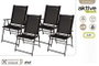 Color Baby 4 Chaises de Jardin Pliables Textileno 47x64x95 cm - Pack 2x1 - A partir de 6 ans