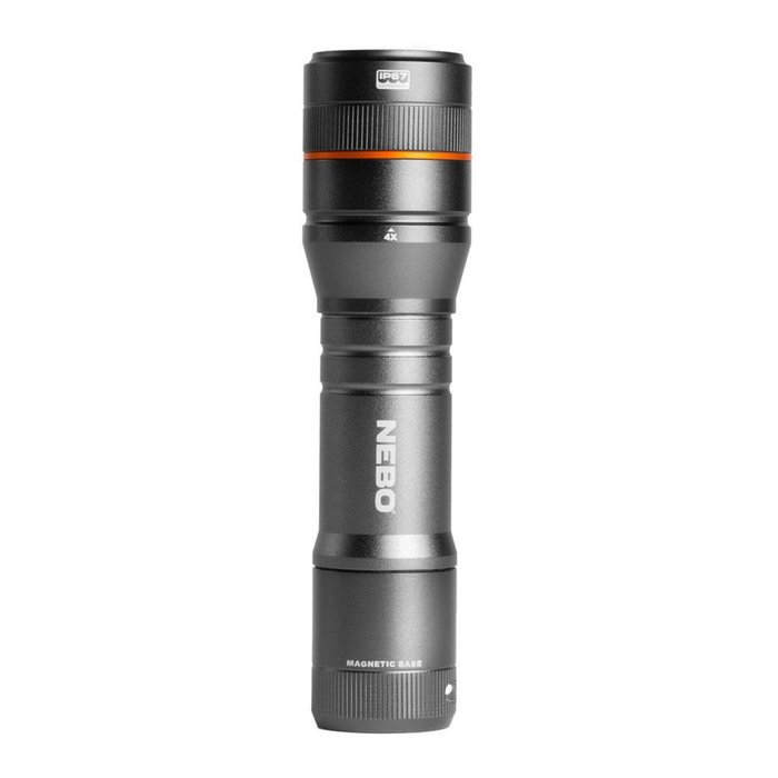 Nebo Newton 500 Lampe Torche LED Tactique 500 lumens Zoom 4x IP67 Aluminium Noir Orange Nebo Newton 500 Lampe Torche LED Tactique 500 lumens Zoom 4x IP67 Aluminium Noir Orange