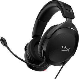 HyperX Cloud Stinger 2 Casque gamer avec microphone pivotant à coupure automatique, audio spatial DTS Headphone:X, léger (< 300 g) et confortable en similicuir, noir