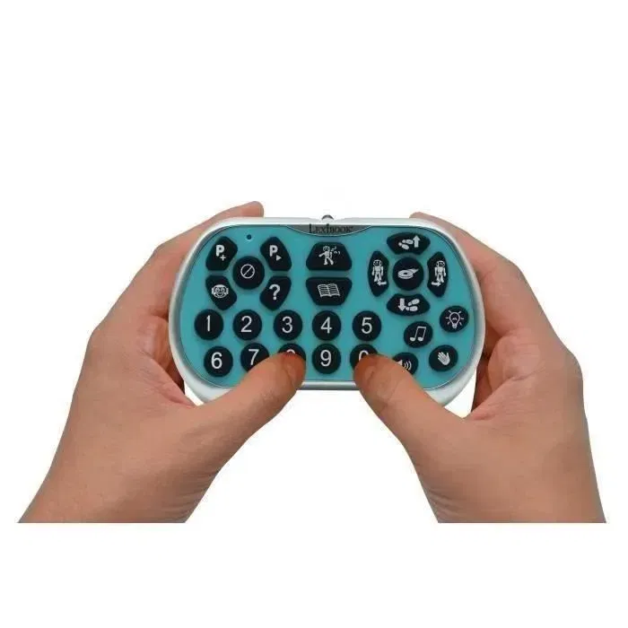 Lexibook - Robot éducatif programmable PowerMan Advance avec télécommande - Quiz, histoires, musique, jeux, fonction karaoké - Enfants - Blanc et Bleu