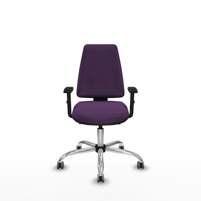 PIQUERAS Y CRESPO Chaise Elche Asynchrone Tissu Pourpre Structure chromée Accoudoir 1D PIQUERAS Y CRESPO Chaise Elche Asynchrone Tissu Pourpre Structure chromée Accoudoir 1D