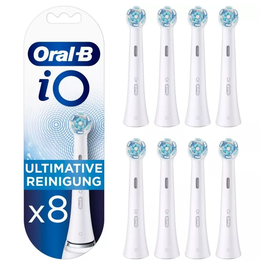 Oral-B IOUR8W Têtes de Brosse à Dents Sonic Blanches - Lot de 8, Réf. 4210201434818