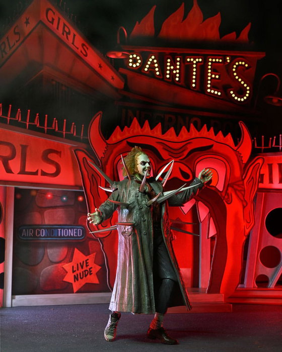 NECA Beetlejuice (1988) Diorama Trenchcoat with Spikes Inferno Room Deluxe Set NECA Beetlejuice (1988) Diorama Trenchcoat with Spikes Inferno Room Deluxe Set