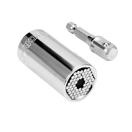 Workpro Vaso universal 3/8", 7-19 mm - Acier chrome vanadium chromé poli