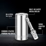 Workpro Vaso universal 3/8", 7-19 mm - Acier chrome vanadium chromé poli