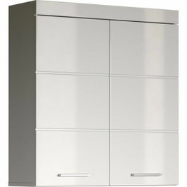 Trendteam Meuble de rangement haut Amanda 2 portes Blanc