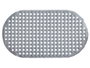 Berilo Tapis Antidérapant pour Douche Gris 66x37 cm PVC (Set de 12)