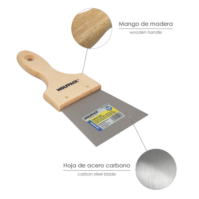 WOLFPACK LINEA PROFESIONAL Spatule pour plafonds 90x100 mm