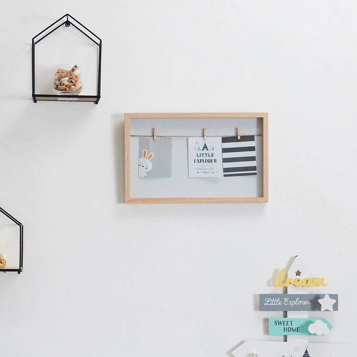 Home Deco Factory Cadre avec pinces pour suspendre des photos Home Deco Factory Cadre avec pinces pour suspendre des photos