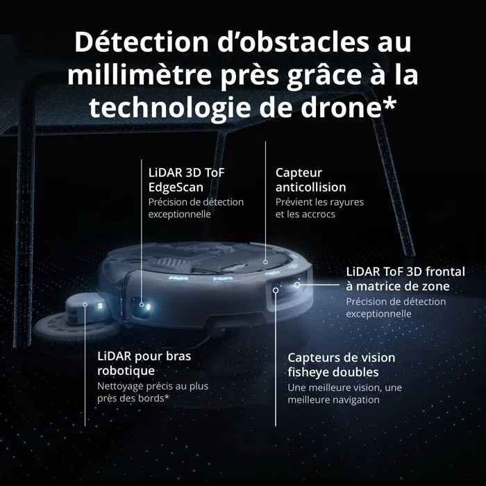 DJI ROMO P2 Robot Aspirateur Laveur 36000 Pa DJI ROMO P2 Robot Aspirateur Laveur 36000 Pa