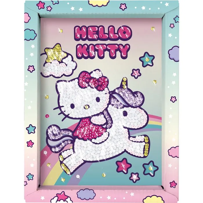 Lansay Jeu créatif perles à fixer Collection Sequins Hello Kitty & Unicorn Lansay Jeu créatif perles à fixer Collection Sequins Hello Kitty & Unicorn