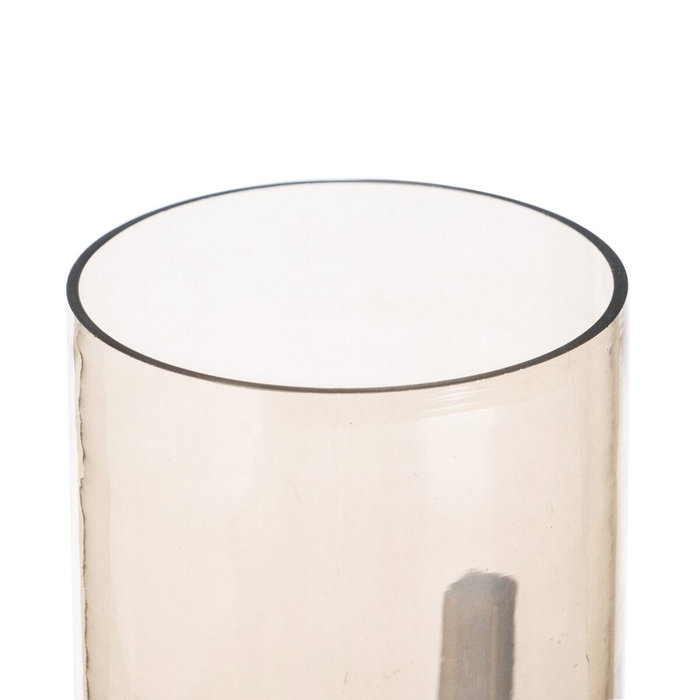 BigBuy Home Bougeoir Doré Verre Acier 10 x 10 x 18 cm BigBuy Home Bougeoir Doré Verre Acier 10 x 10 x 18 cm