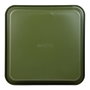 San Ignacio Experto Bandeja carrée en acier au carbone pour four avec revêtement antiadhésif vert olive 26 x 26 x 3,5 cm