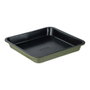 San Ignacio Experto Bandeja carrée en acier au carbone pour four avec revêtement antiadhésif vert olive 26 x 26 x 3,5 cm