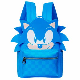 KARACTERMANIA Mochila urbaine Speed Sonic the Hedgehog 31 cm pour usage quotidien avec compartiment principal, poche avant et poches latérales