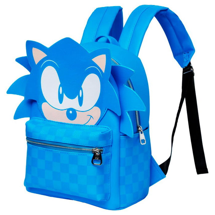 KARACTERMANIA Mochila urbaine Speed Sonic the Hedgehog 31 cm pour usage quotidien avec compartiment principal, poche avant et poches latérales KARACTERMANIA Mochila urbaine Speed Sonic the Hedgehog 31 cm pour usage quotidien avec compartiment principal, poche avant et poches latérales