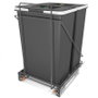 HERRAJES ALK Module de poubelles ECOFIL Anthracite 2x35L