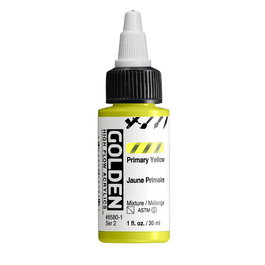 Golden Peinture Acrylique High Flow Jaune Primaire 30 ml