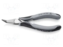 KNIPEX Pince de précision ESD à bec semi-arrondi et courbé 145 mm
