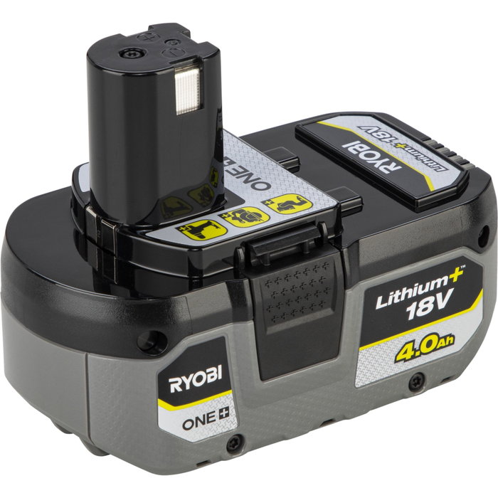 Ryobi Kit batterie Lithium+ 18V 4,0 Ah compacte et chargeur rapide 2,0 A Ryobi Kit batterie Lithium+ 18V 4,0 Ah compacte et chargeur rapide 2,0 A