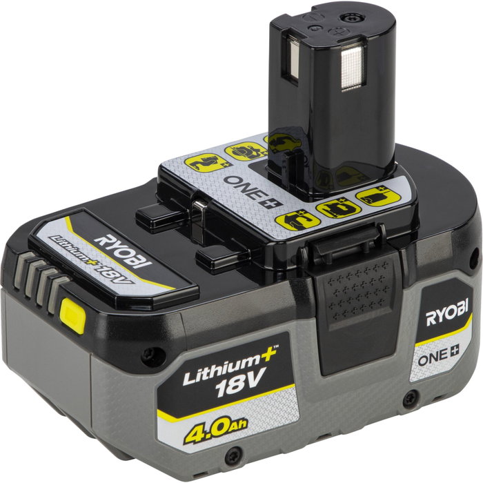 Ryobi Kit batterie Lithium+ 18V 4,0 Ah compacte et chargeur rapide 2,0 A Ryobi Kit batterie Lithium+ 18V 4,0 Ah compacte et chargeur rapide 2,0 A