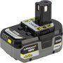 Ryobi Kit batterie Lithium+ 18V 4,0 Ah compacte et chargeur rapide 2,0 A