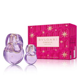 Bvlgari Coffret Omnia Amethyste Eau de Toilette pour Femme - Edition Fêtes 2023 - Flacon 100 ml + Miniature 15 ml