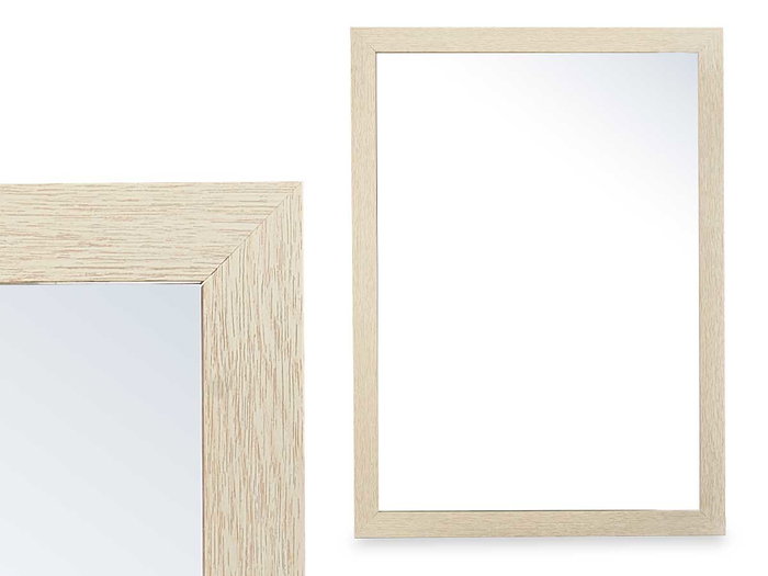 Giftdecor Miroir Naturel 50 x 70 cm, Bois et Verre (Set de 8) Giftdecor Miroir Naturel 50 x 70 cm, Bois et Verre (Set de 8)