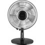 Emerio FN114224.1 Ventilateur de Table 40 W Noir - 30 cm, 3 Vitesses, Oscillant et Inclinable