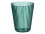 Leknes Verre Rayures Vert 300 ml Plastique 8x10 cm (Set de 24)