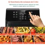 COSORI Friteuse sans huile Air Fryer Premium II Chef Edition 6,2L 12 programmes - 1700W avec 50 papiers cuisson - Noir