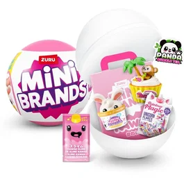 ZURU - Capsule surprise Mini Brands Kawaii - 30 figurines et trésors miniatures à collectionner avec slime et sac - Modèle aléatoire - Dès 5 ans
