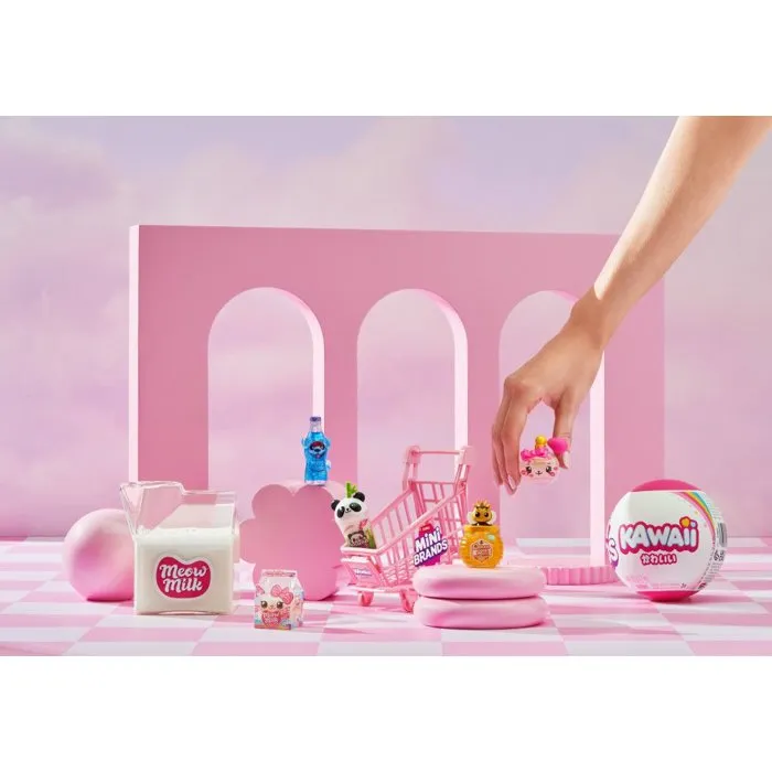 ZURU - Capsule surprise Mini Brands Kawaii - 30 figurines et trésors miniatures à collectionner avec slime et sac - Modèle aléatoire - Dès 5 ans