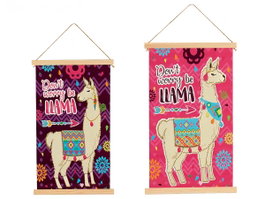 GIFTDECOR LIENZO PERGAMINO LLAMA SUR2 33X54CM
