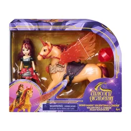 Spin Master Valentina et Cinder Ailes Magiques L'École des Licornes - Poupée + Licorne