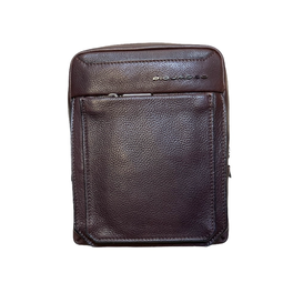 Piquadro Sac bandoulière Tallin en cuir marron