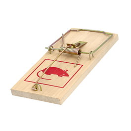 WOLFPACK LINEA PROFESIONAL Lot de 2 pièges à souris en bois 9,8 x 4,8 cm.