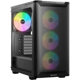Be Quiet! Pure Base 501 LX Boîtier PC Midi-Tour ATX Noir, 4 Ventilateurs ARGB, USB-C, Watercooling 360mm, Gestion Câbles Optimisée, Montage Carte Graphique Vertical Optionnel
